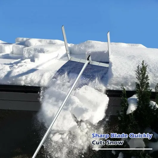 20 ft Lightweight Roof Snow Rake Removal Tool  w/ Adjustable Telescoping Handle