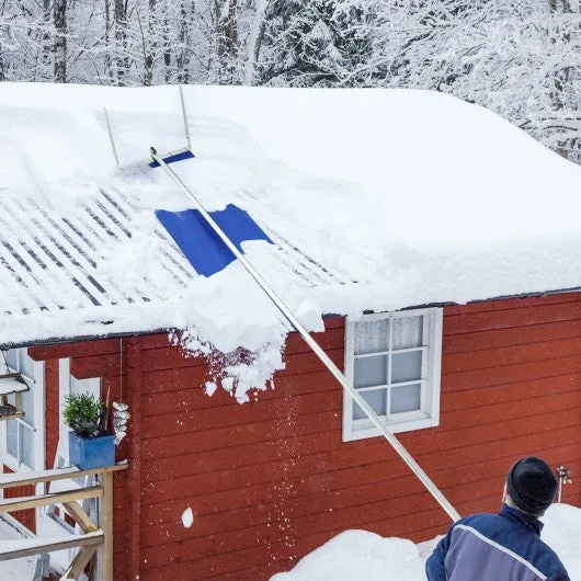 20 ft Lightweight Roof Snow Rake Removal Tool  w/ Adjustable Telescoping Handle
