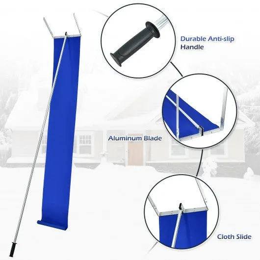 20 ft Lightweight Roof Snow Rake Removal Tool  w/ Adjustable Telescoping Handle