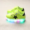2016 New LED lights Child sneakers shoe trend Fluorescence casual kids boys girls sports shoes children leather sneakers shoes