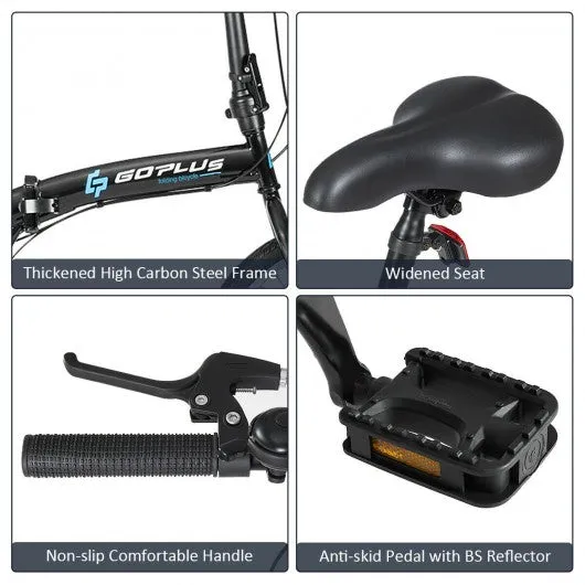 20" 7-Speed Lightweight Iron V-Brakes Folding Bike