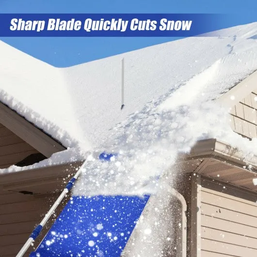 21 ft Lightweight Roof Snow Rake Removal Tool  w/Adjustable Telescoping Handle