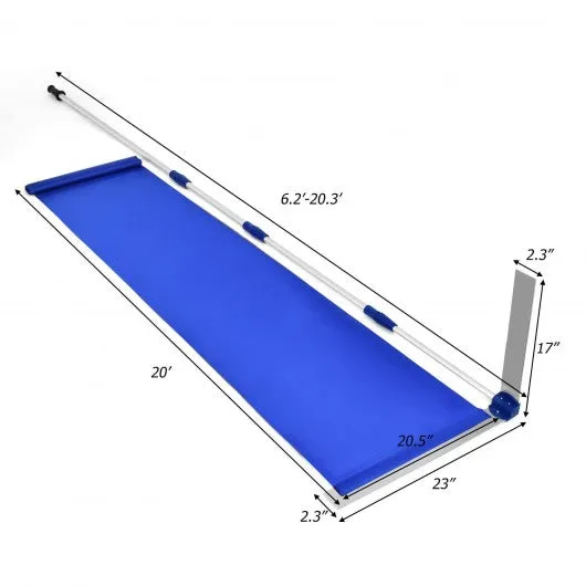21 ft Lightweight Roof Snow Rake Removal Tool  w/Adjustable Telescoping Handle