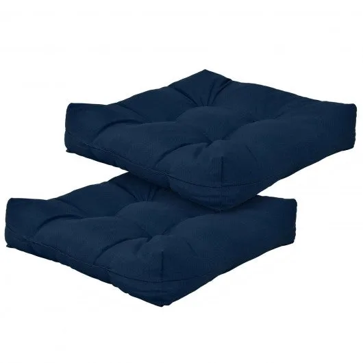 21" x 21" Patio Chair Seat Cushion Pads for Indoor and Outdoor-Navy