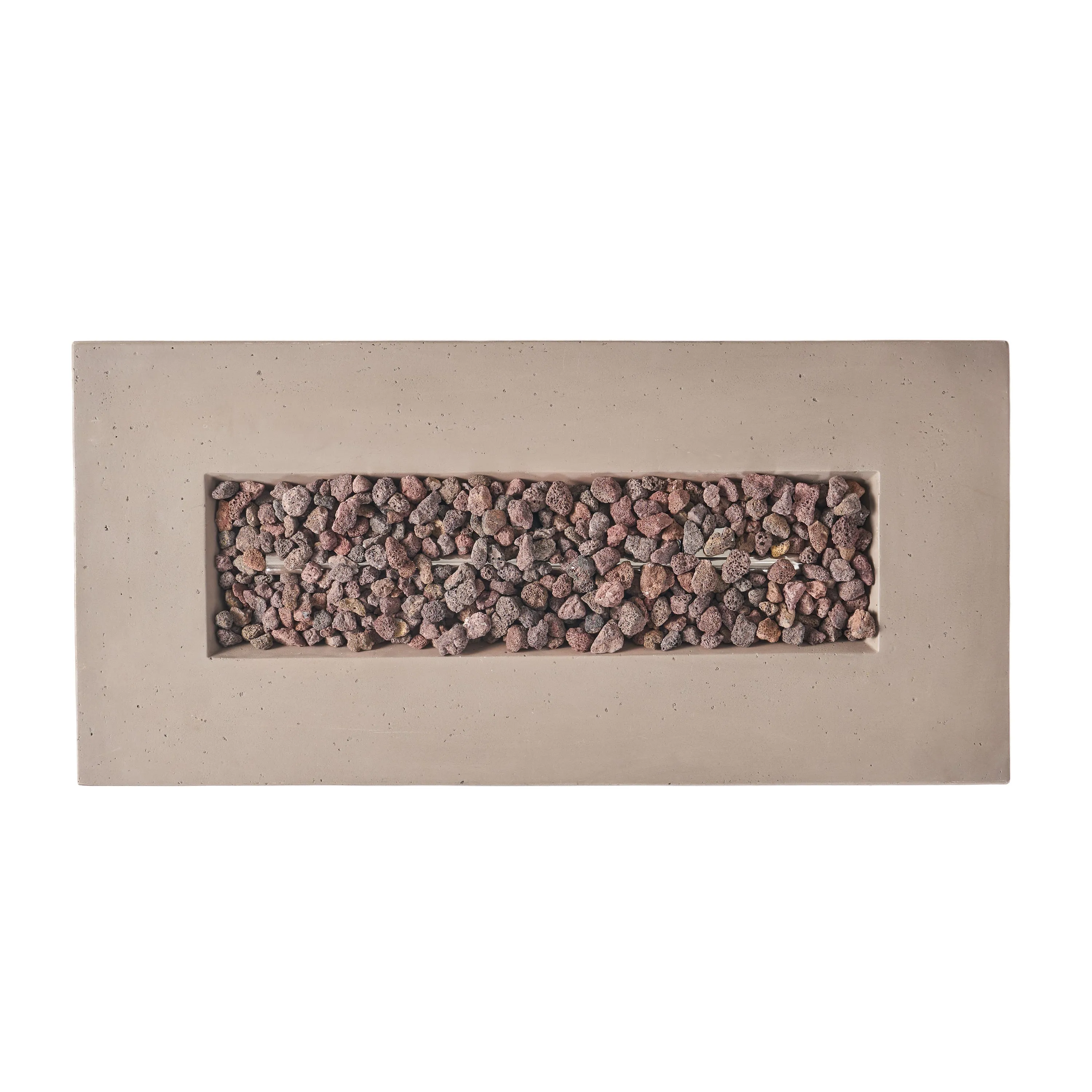 40" RECTANGULAR MGO FIRE PIT - 40 000 BTU