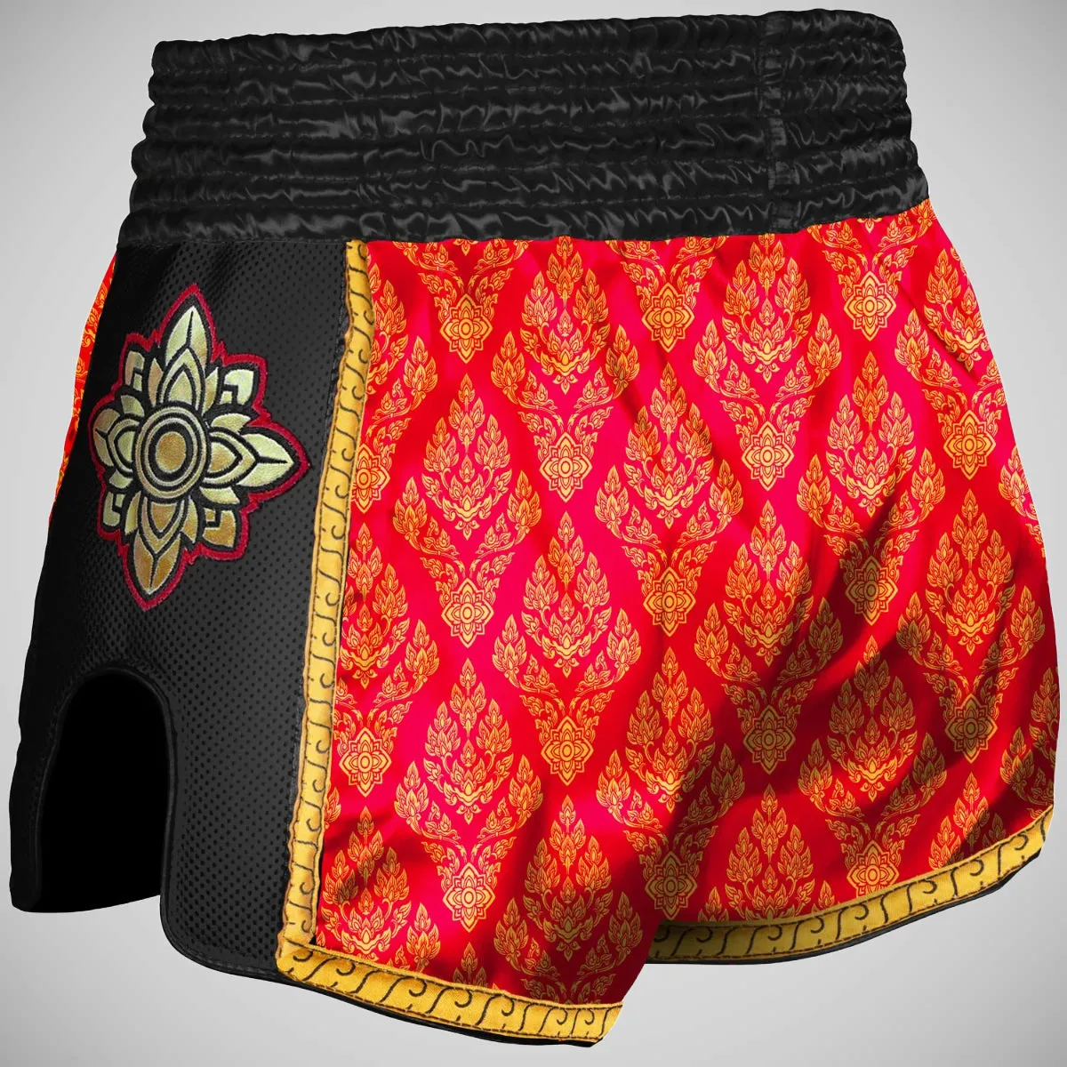 8 Weapons Ancient 2.0 Super Mesh Muay Thai Shorts Red/Gold