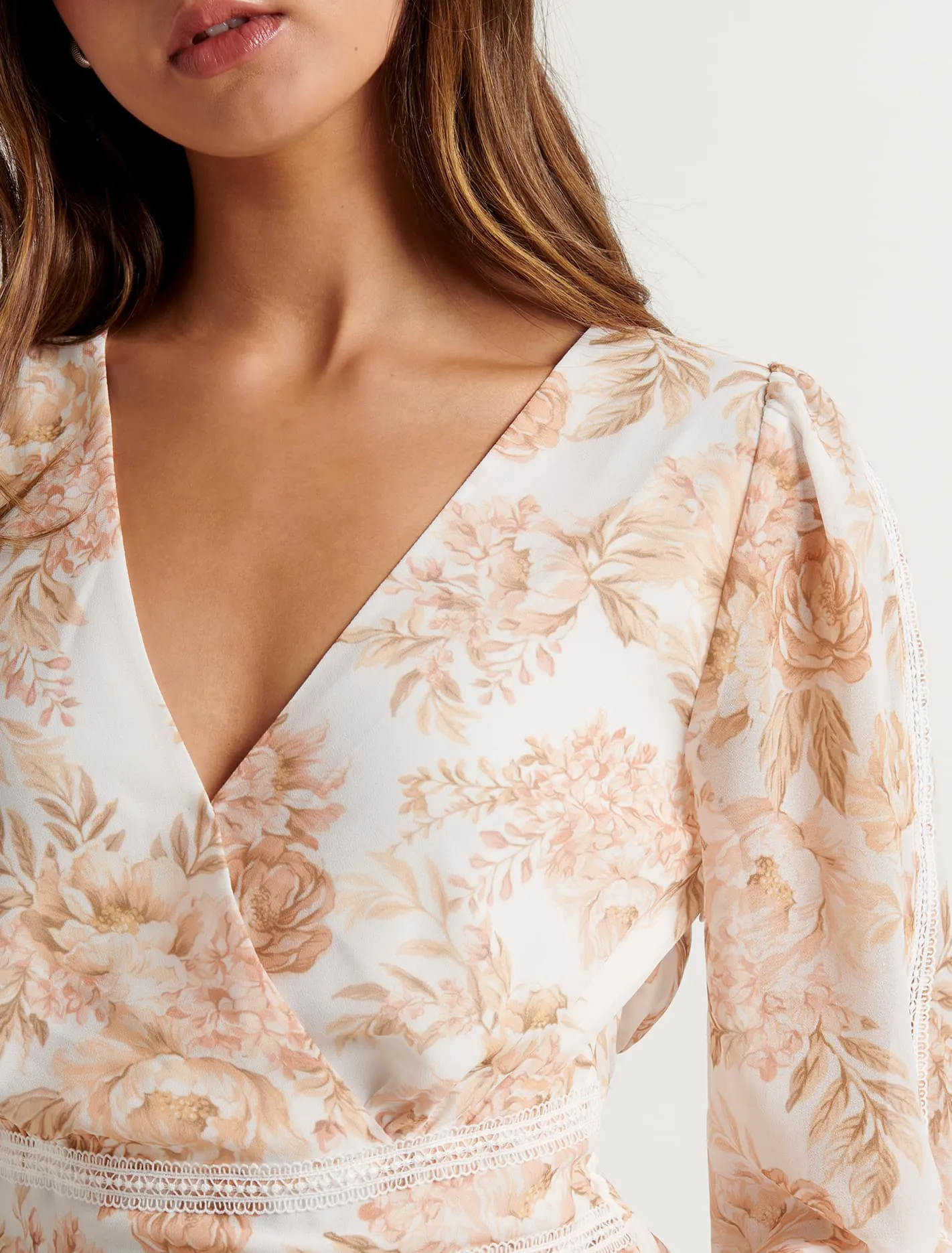 Aaliyah Trim Spliced Blouse