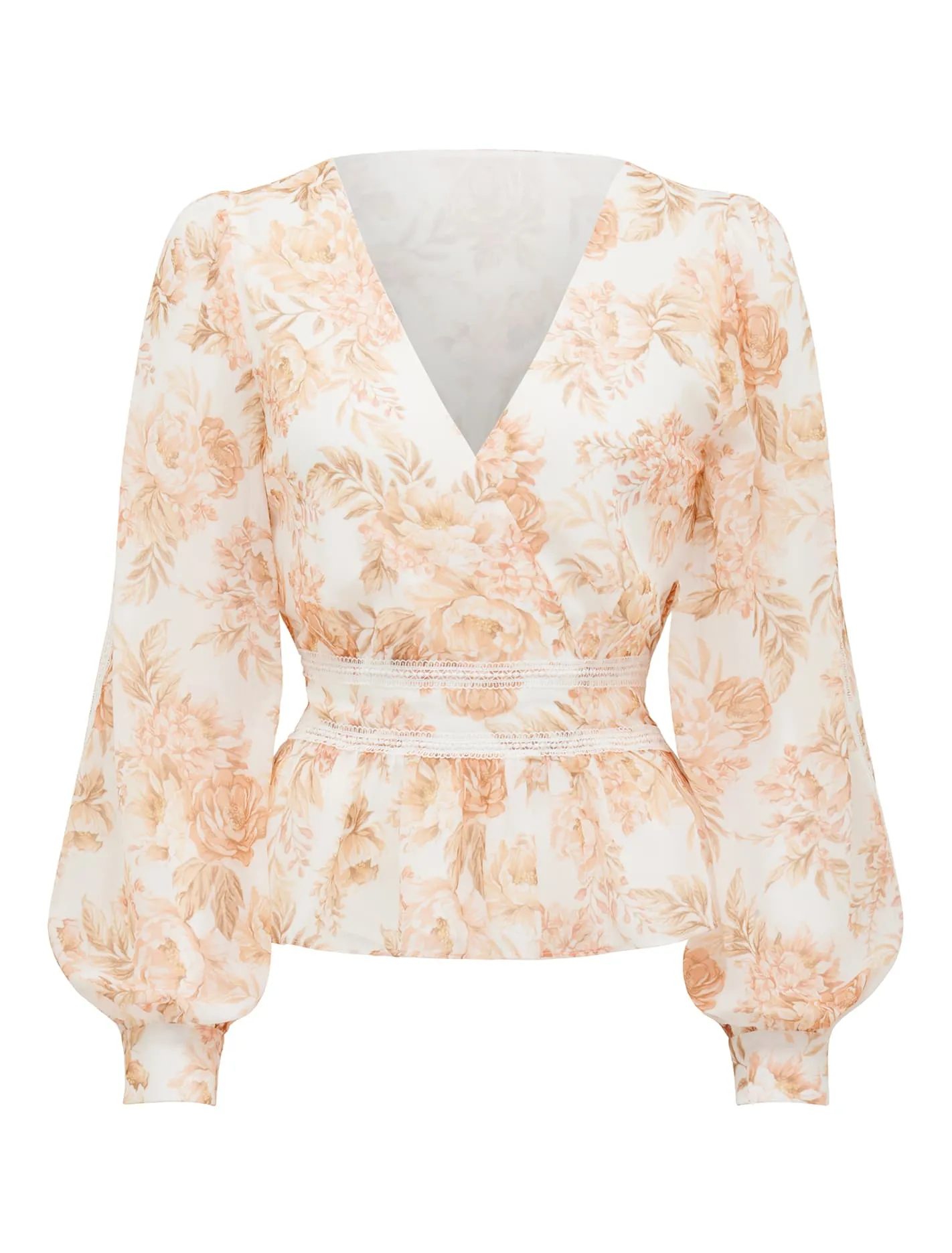 Aaliyah Trim Spliced Blouse