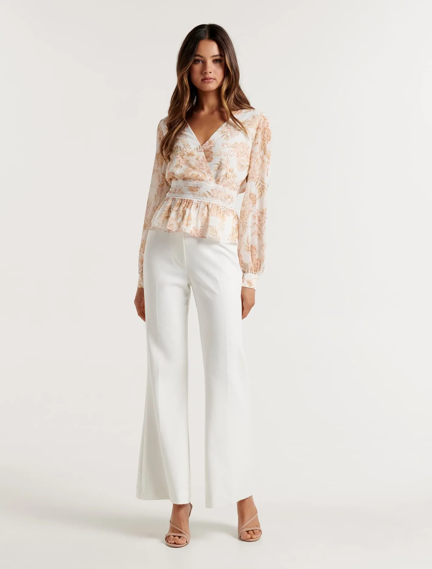 Aaliyah Trim Spliced Blouse