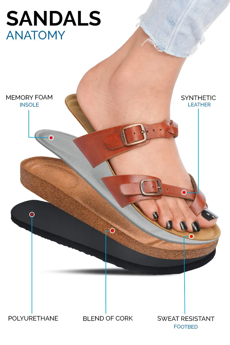 Aerothotic - Women's Irenic Cork Footbed Slide Sandals