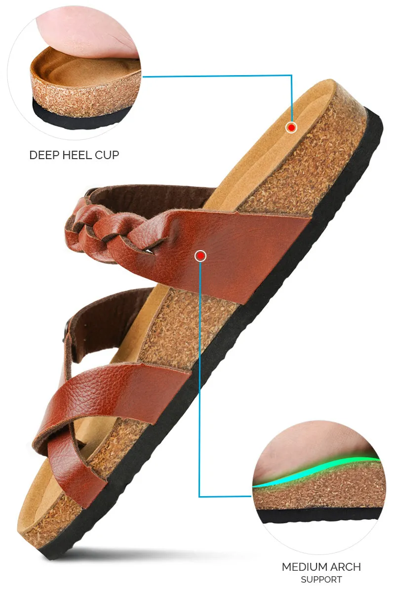 Aerothotic - Women's Irenic Cork Footbed Slide Sandals