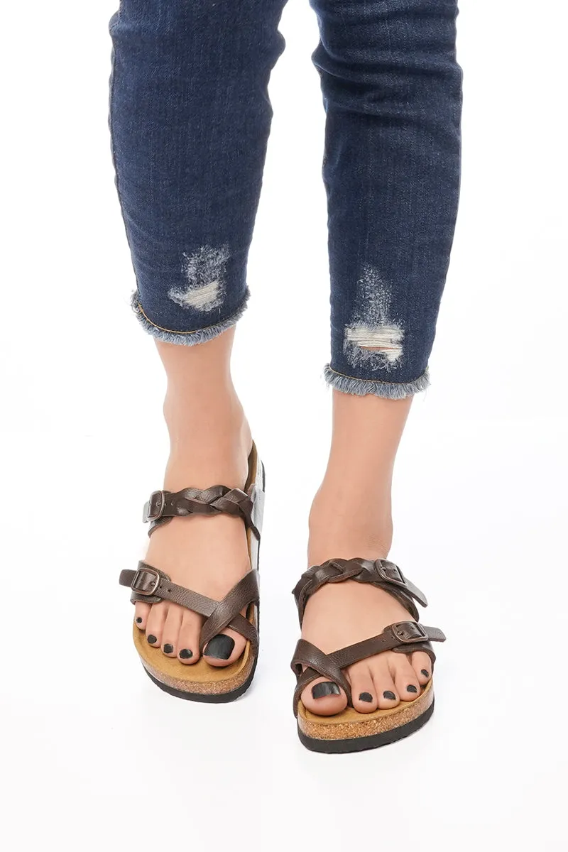 Aerothotic - Women's Irenic Cork Footbed Slide Sandals