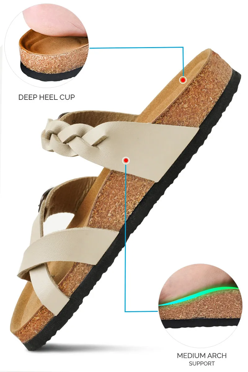 Aerothotic - Women's Irenic Cork Footbed Slide Sandals
