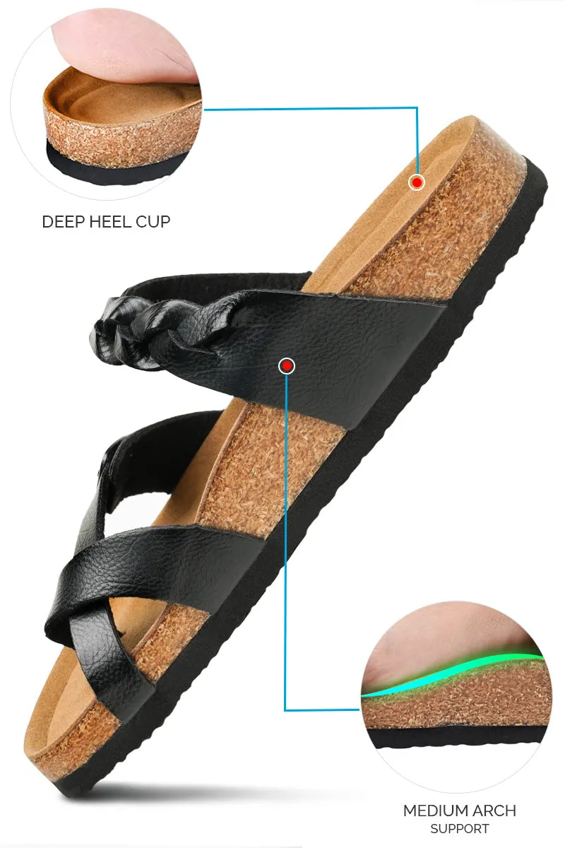 Aerothotic - Women's Irenic Cork Footbed Slide Sandals