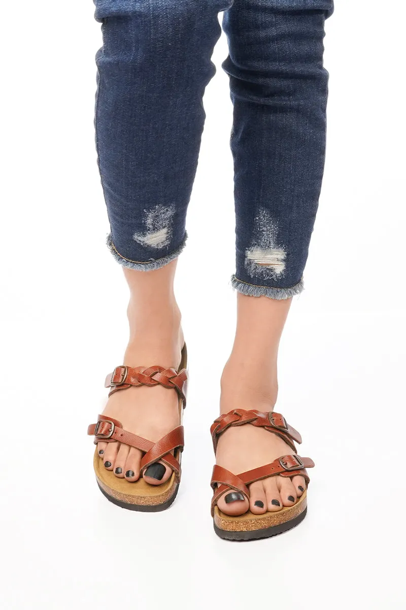 Aerothotic - Women's Irenic Cork Footbed Slide Sandals