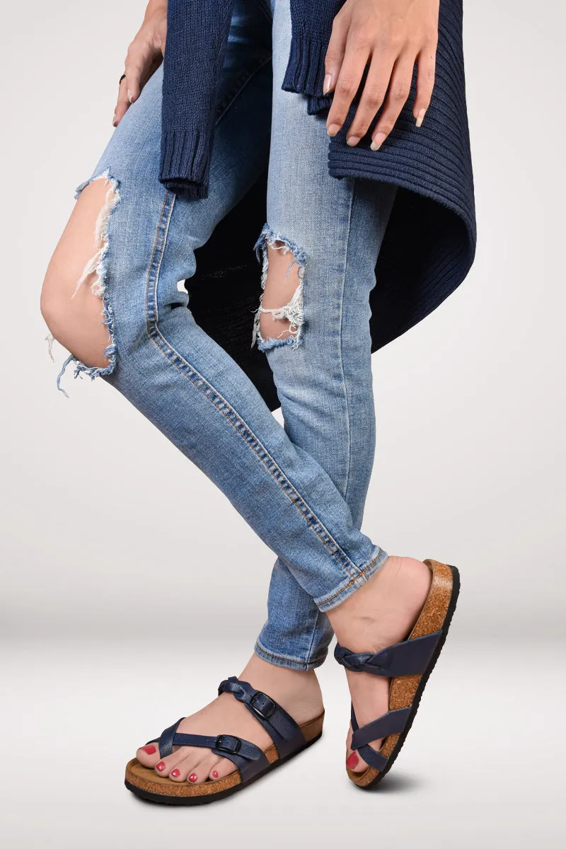 Aerothotic - Women's Irenic Cork Footbed Slide Sandals
