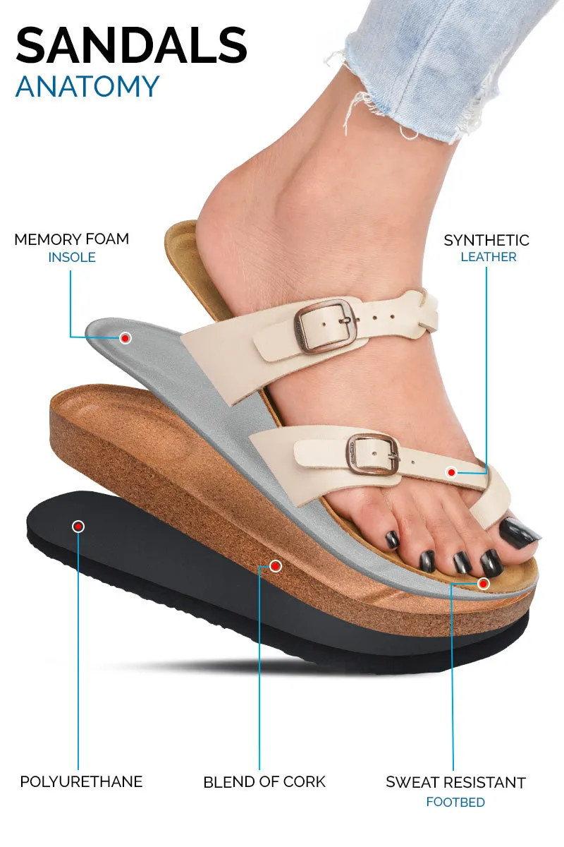 Aerothotic - Women's Irenic Cork Footbed Slide Sandals