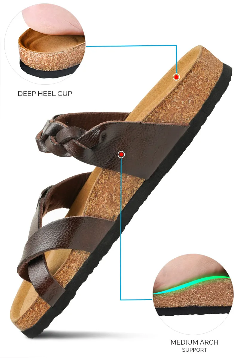 Aerothotic - Women's Irenic Cork Footbed Slide Sandals