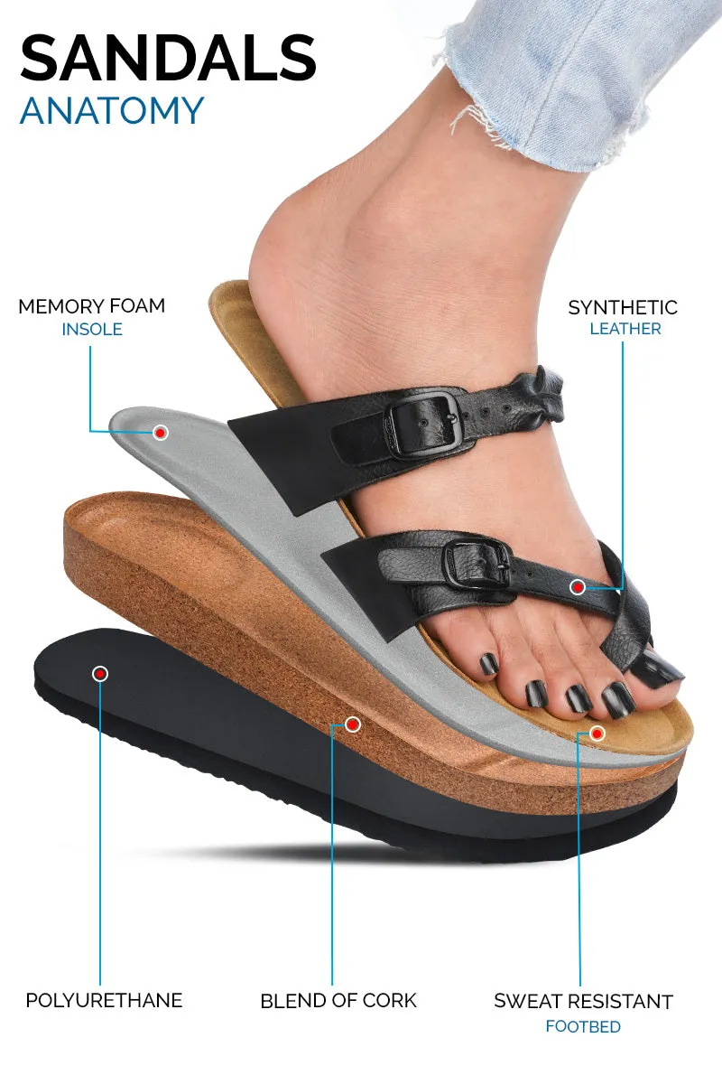 Aerothotic - Women's Irenic Cork Footbed Slide Sandals