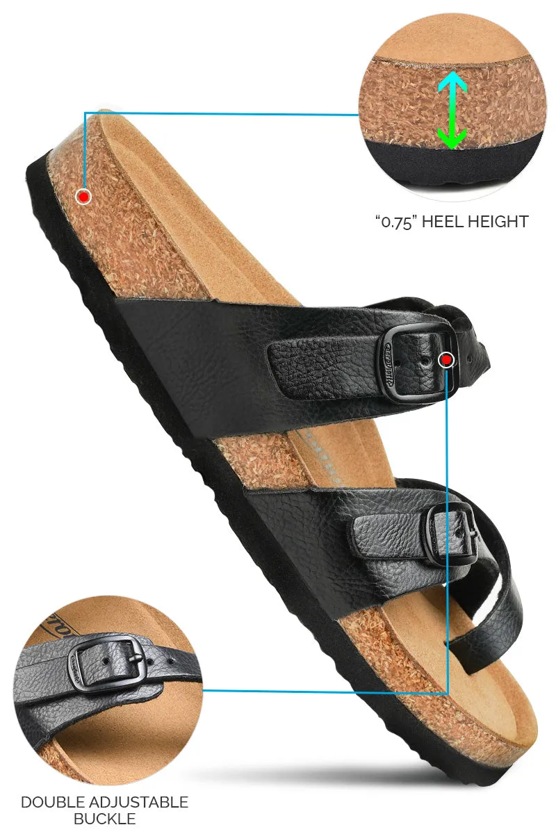 Aerothotic - Women's Irenic Cork Footbed Slide Sandals