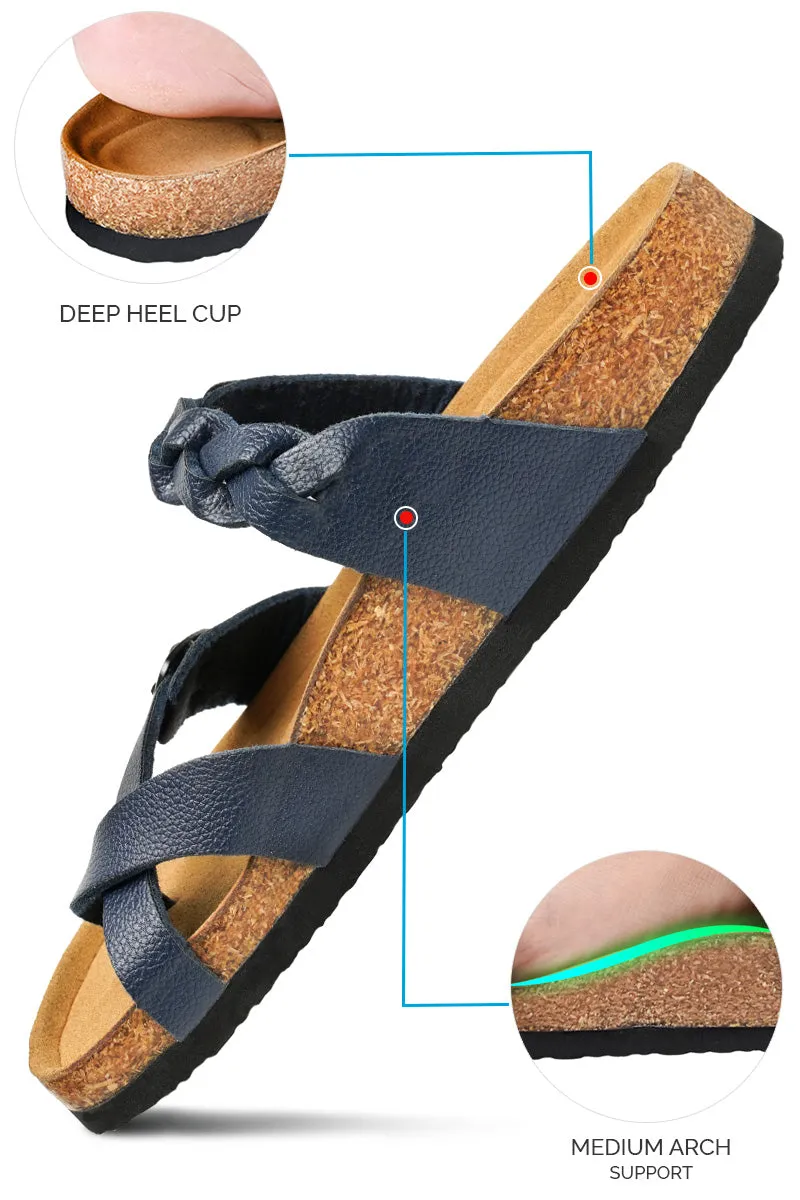 Aerothotic - Women's Irenic Cork Footbed Slide Sandals