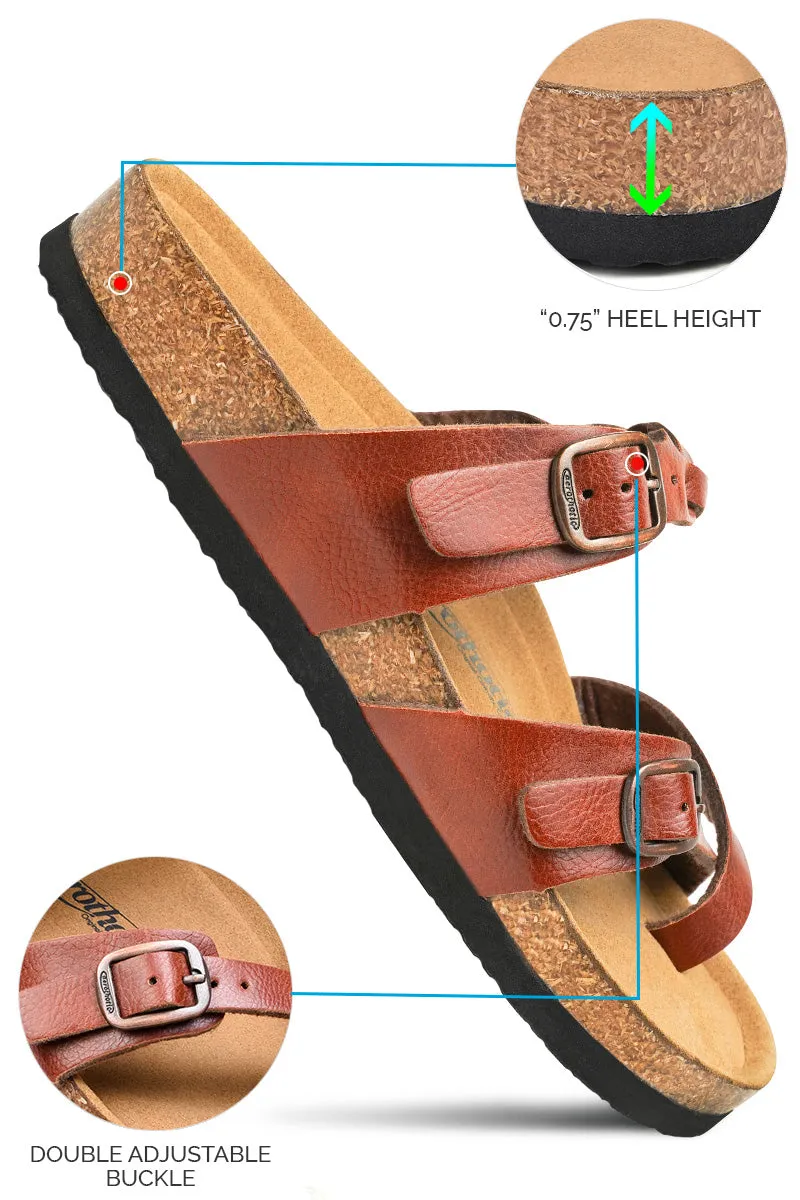 Aerothotic - Women's Irenic Cork Footbed Slide Sandals