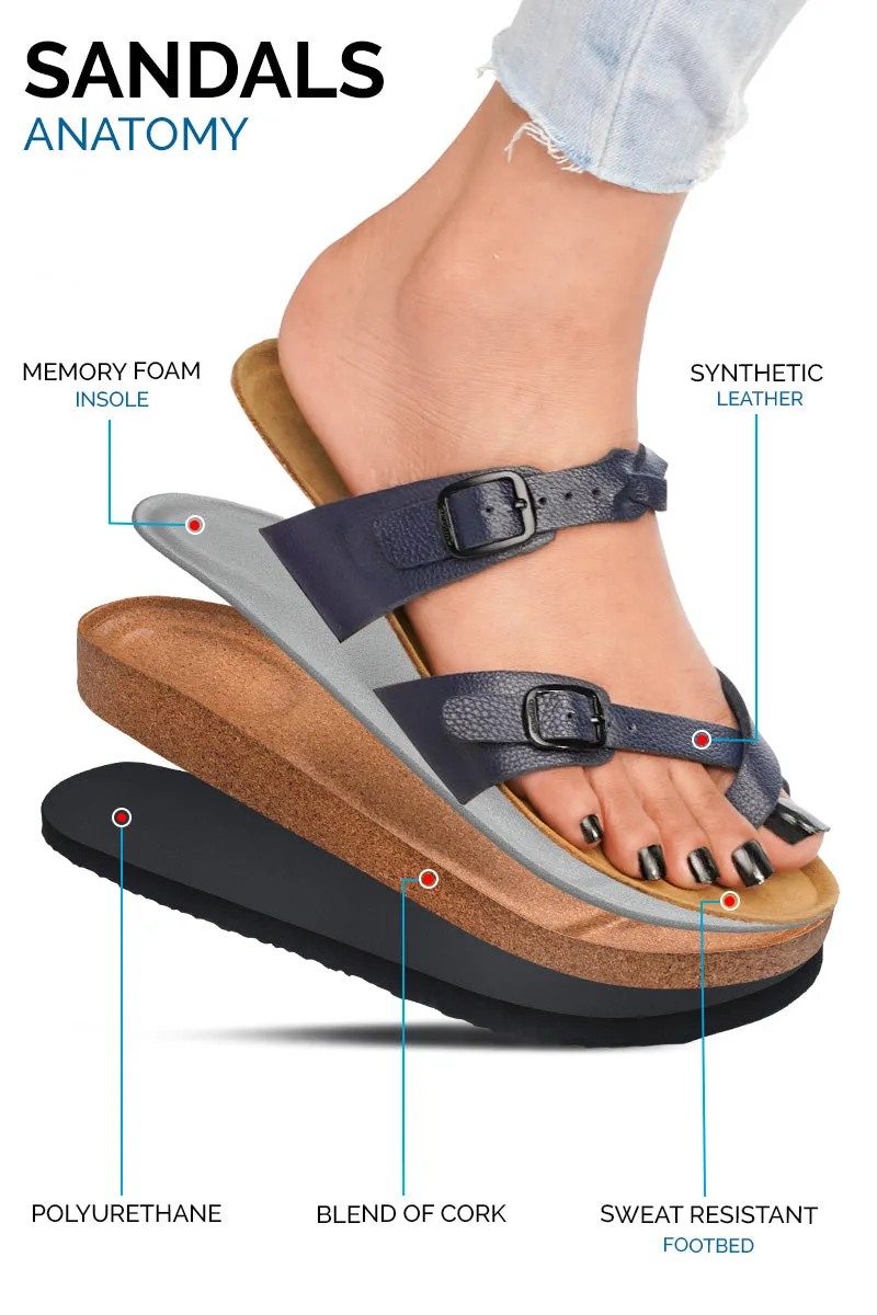 Aerothotic - Women's Irenic Cork Footbed Slide Sandals