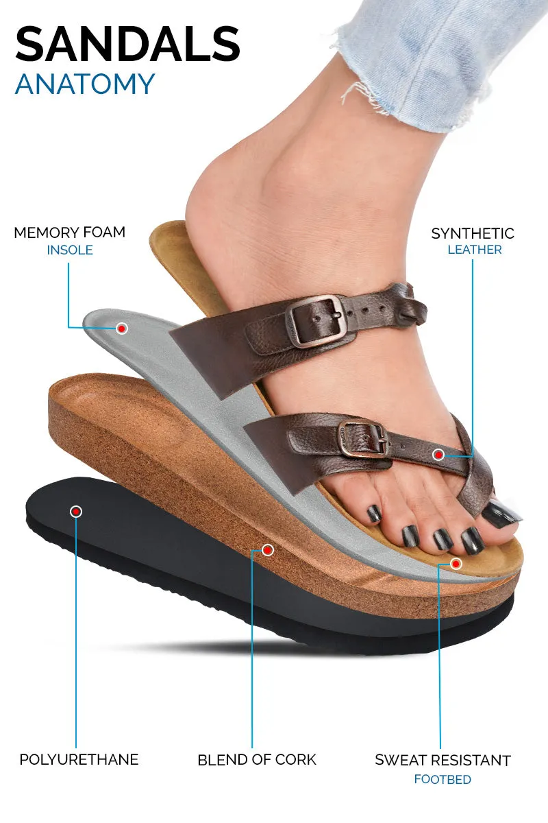 Aerothotic - Women's Irenic Cork Footbed Slide Sandals