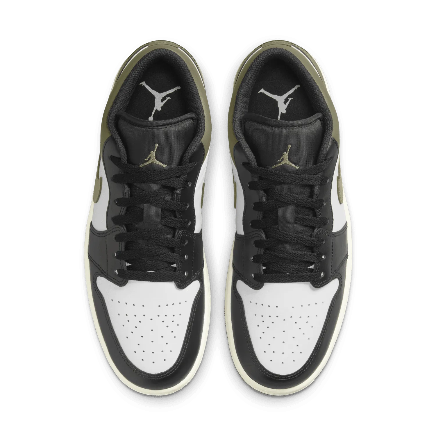 Air Jordan 1 Low 'Black Toe/Medium Olive'