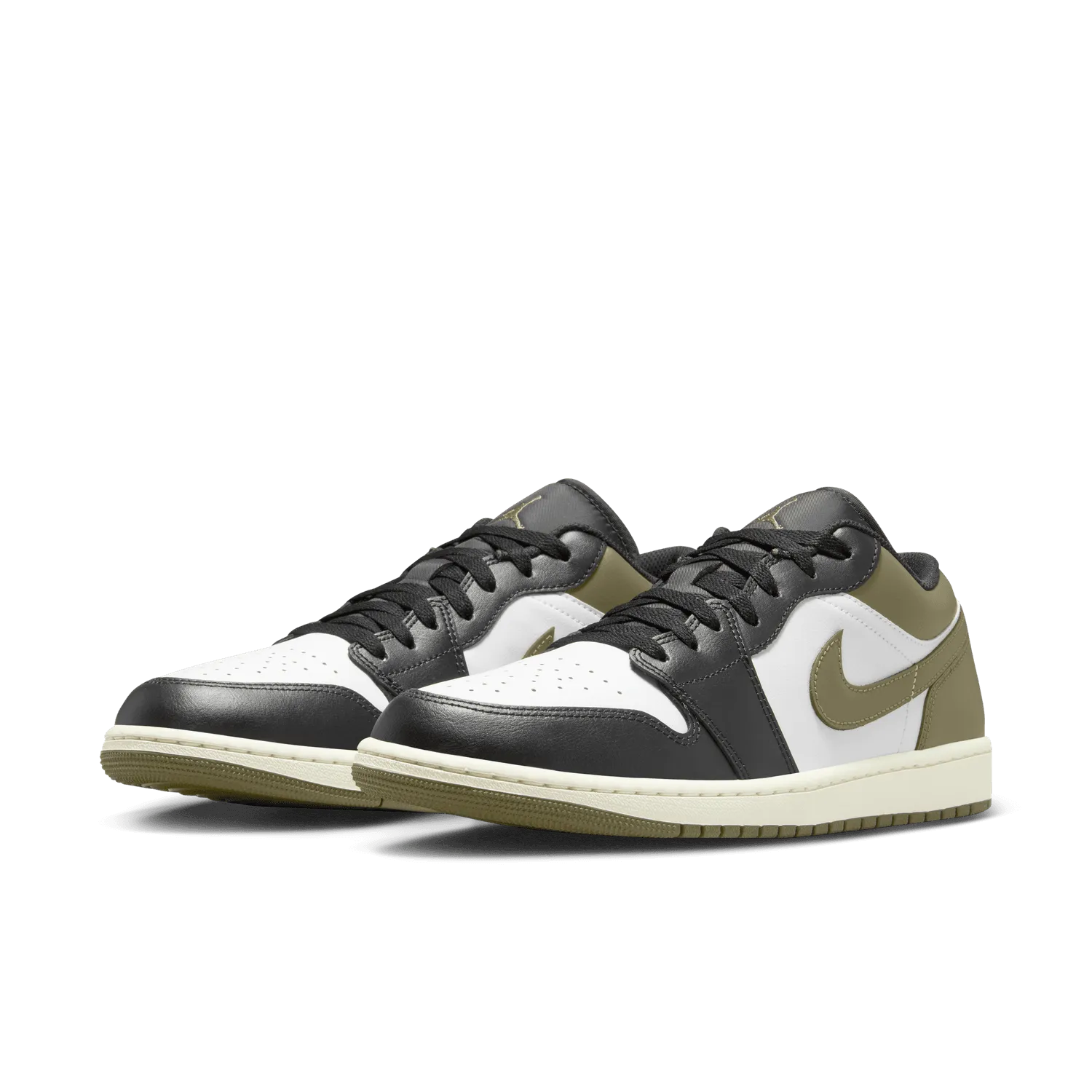 Air Jordan 1 Low 'Black Toe/Medium Olive'