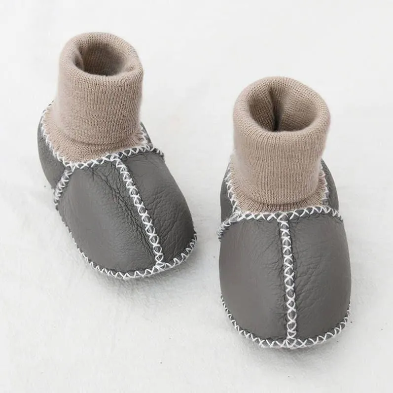 Angelodini™ Cozy Fleece-Lined Winter First Walker Shoes