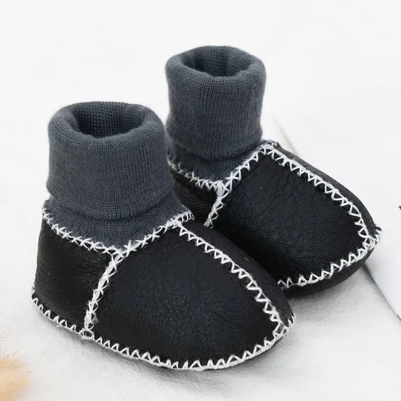 Angelodini™ Cozy Fleece-Lined Winter First Walker Shoes