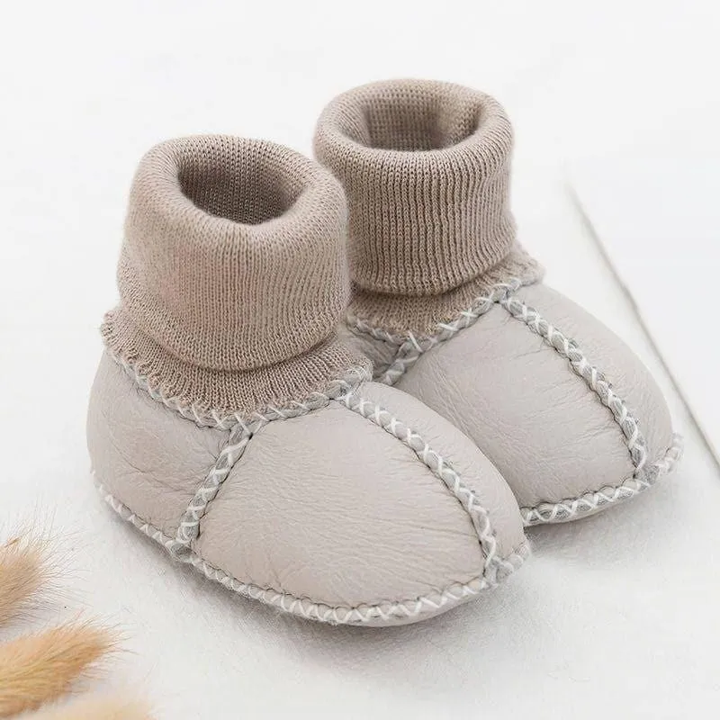 Angelodini™ Cozy Fleece-Lined Winter First Walker Shoes