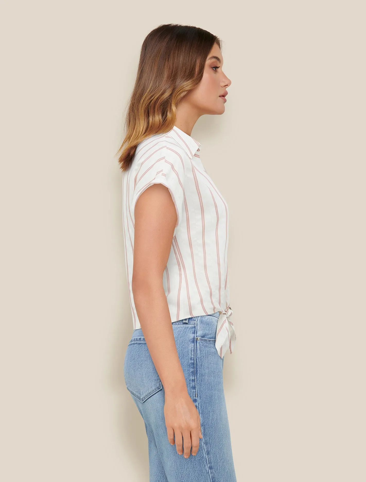 Anna Tie Front Shirt