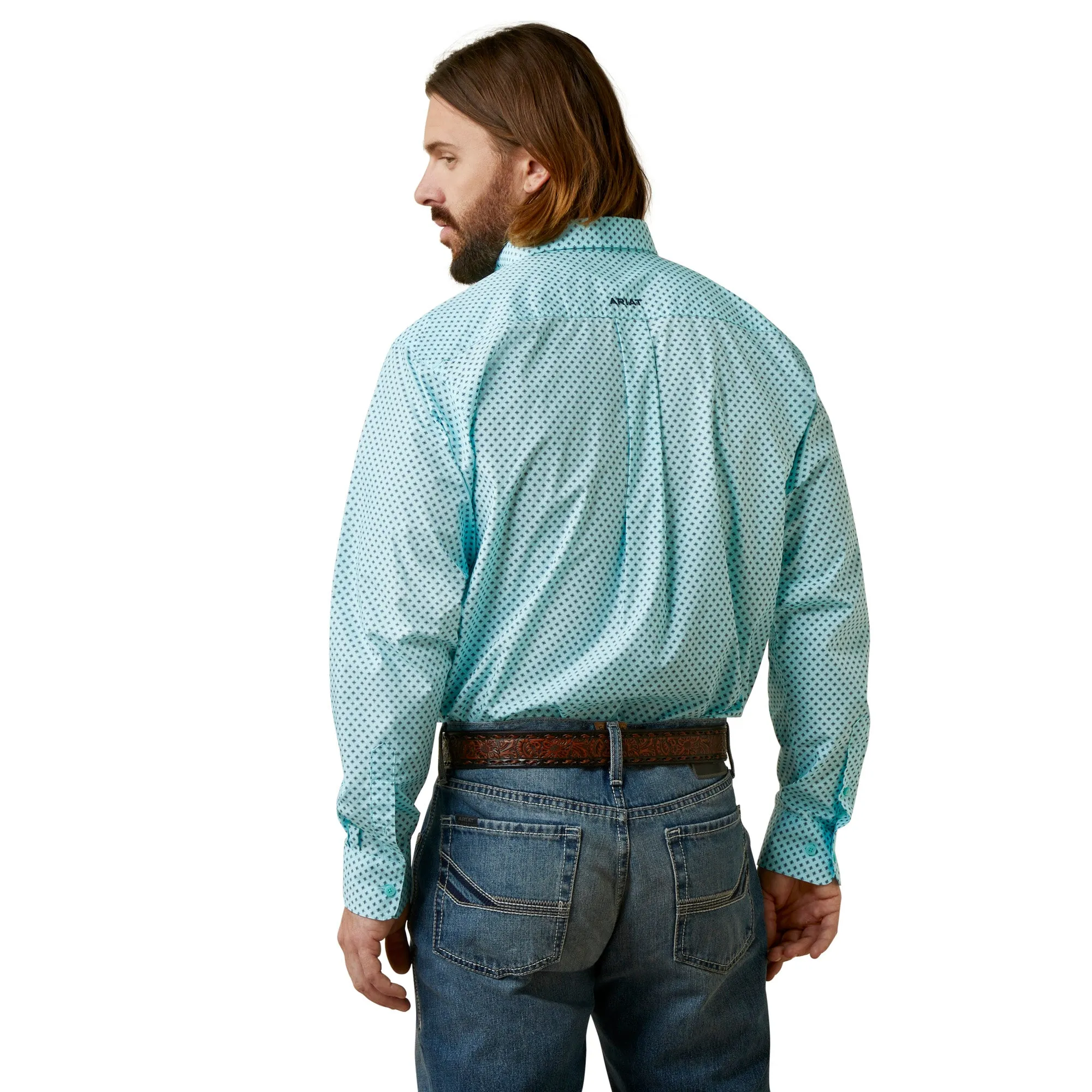 Ariat Men's Osburn turquoise Shirt Classic Fit