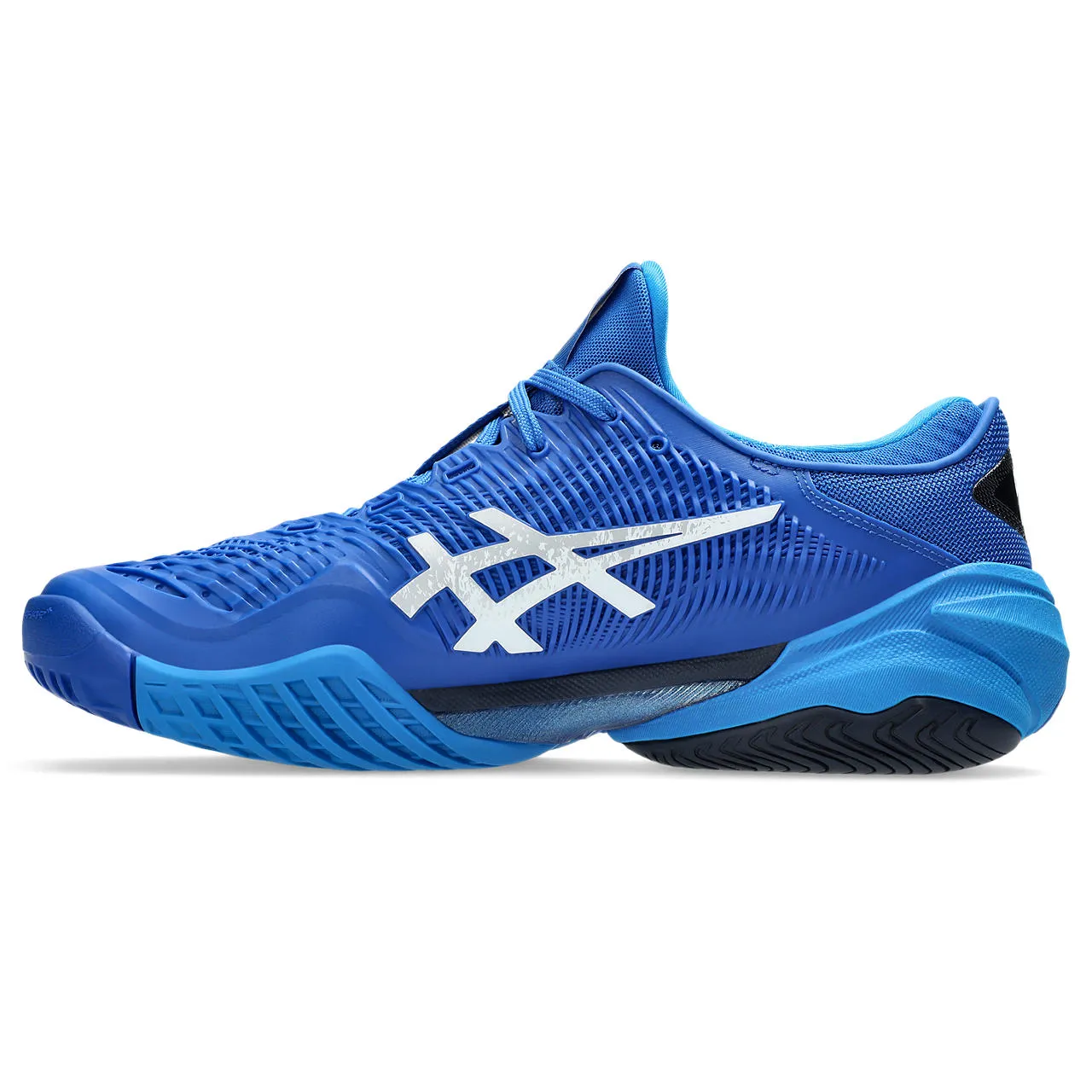 Asics Court FF 3 Novak Men's Tennis Shoes Tuna Blue/Pure Silver