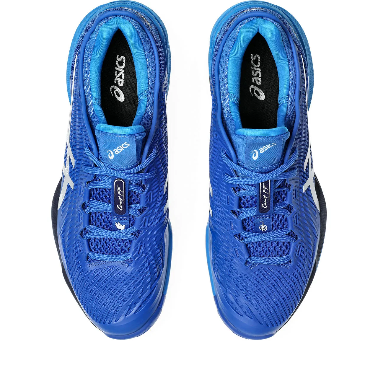 Asics Court FF 3 Novak Men's Tennis Shoes Tuna Blue/Pure Silver
