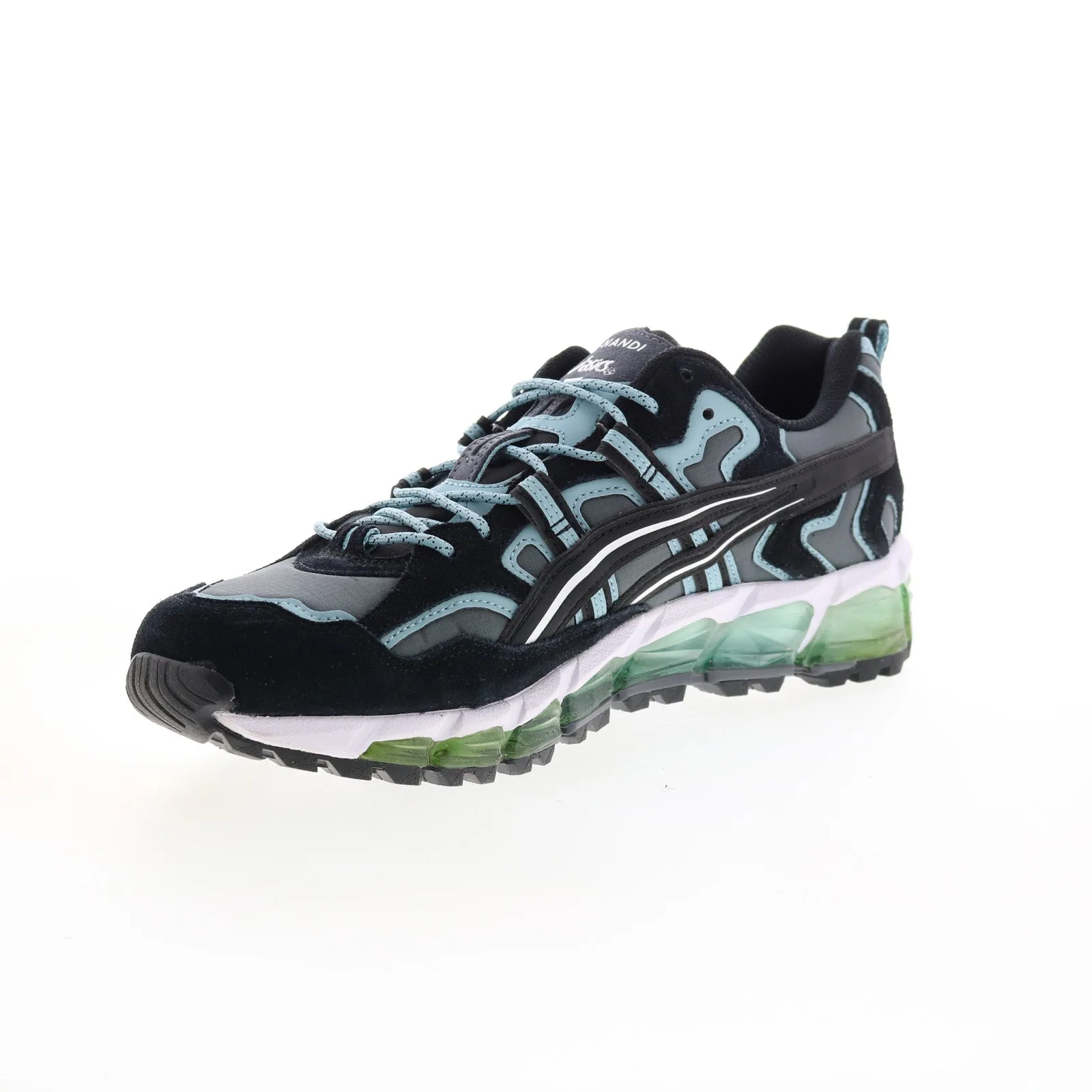Asics Gel-Nandi 1021A190-021 Mens Gray Suede Athletic Running Shoes