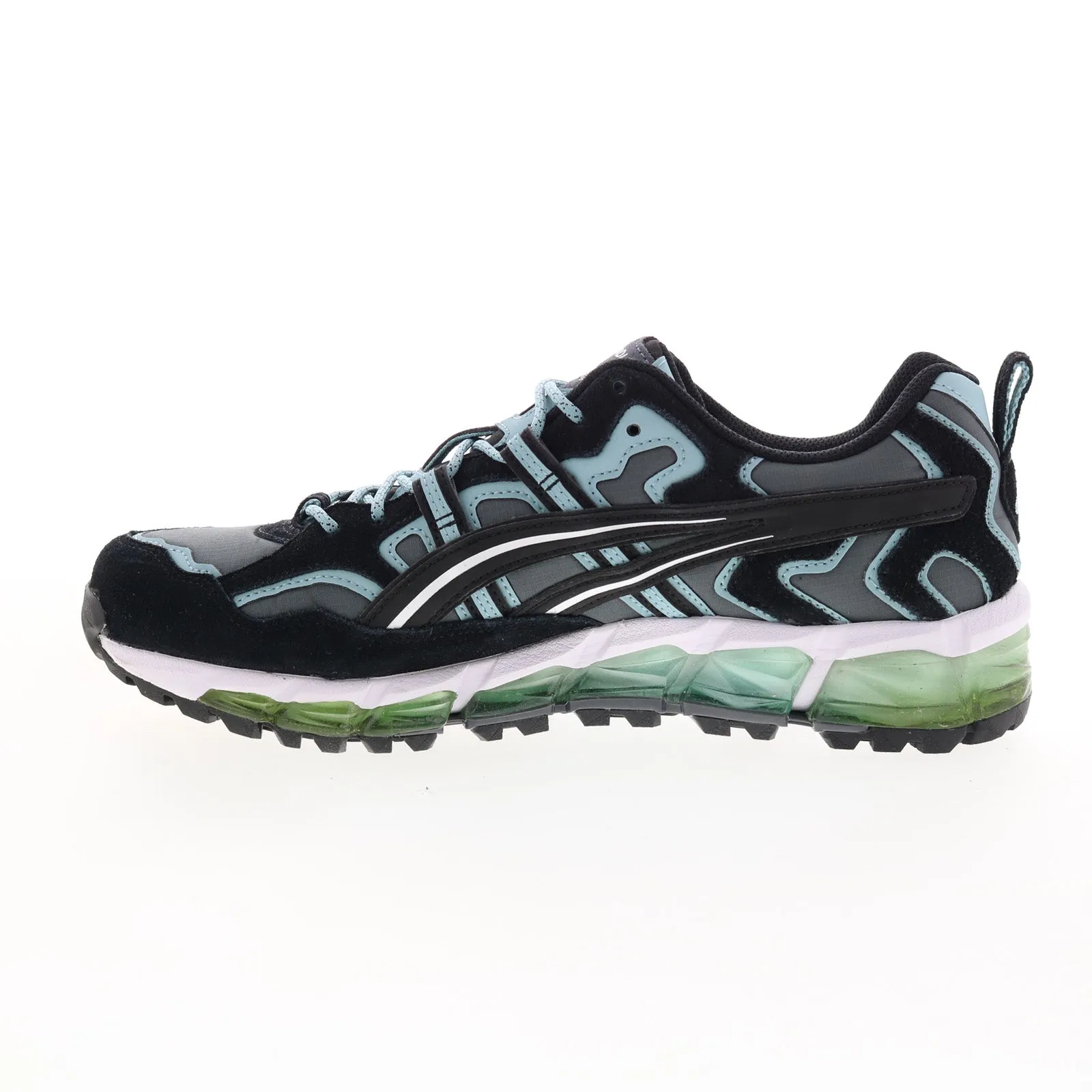 Asics Gel-Nandi 1021A190-021 Mens Gray Suede Athletic Running Shoes