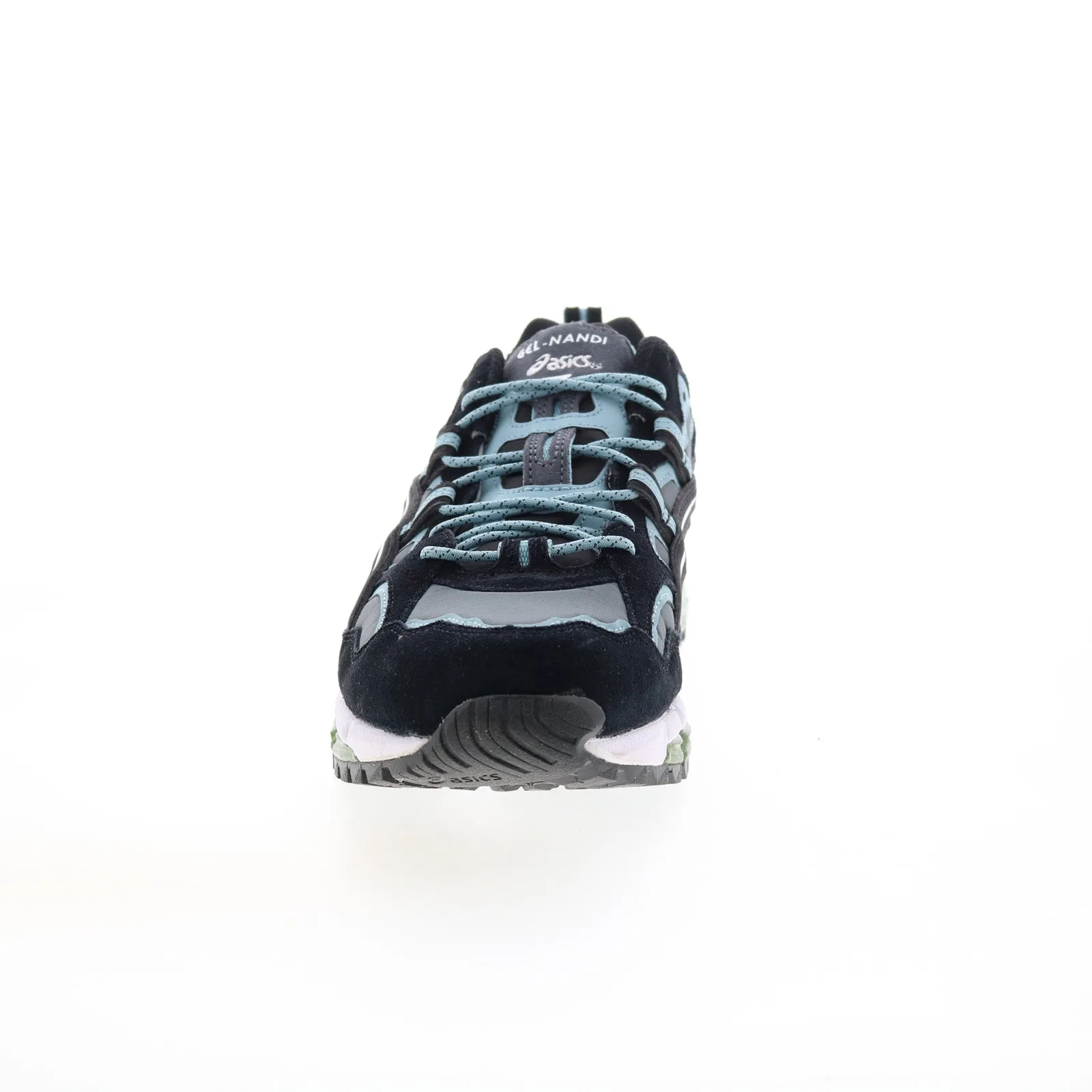 Asics Gel-Nandi 1021A190-021 Mens Gray Suede Athletic Running Shoes