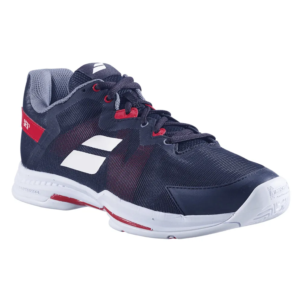 Babolat SFX3 All Court Tennis Shoes (Mens) - Black/Poppy Red