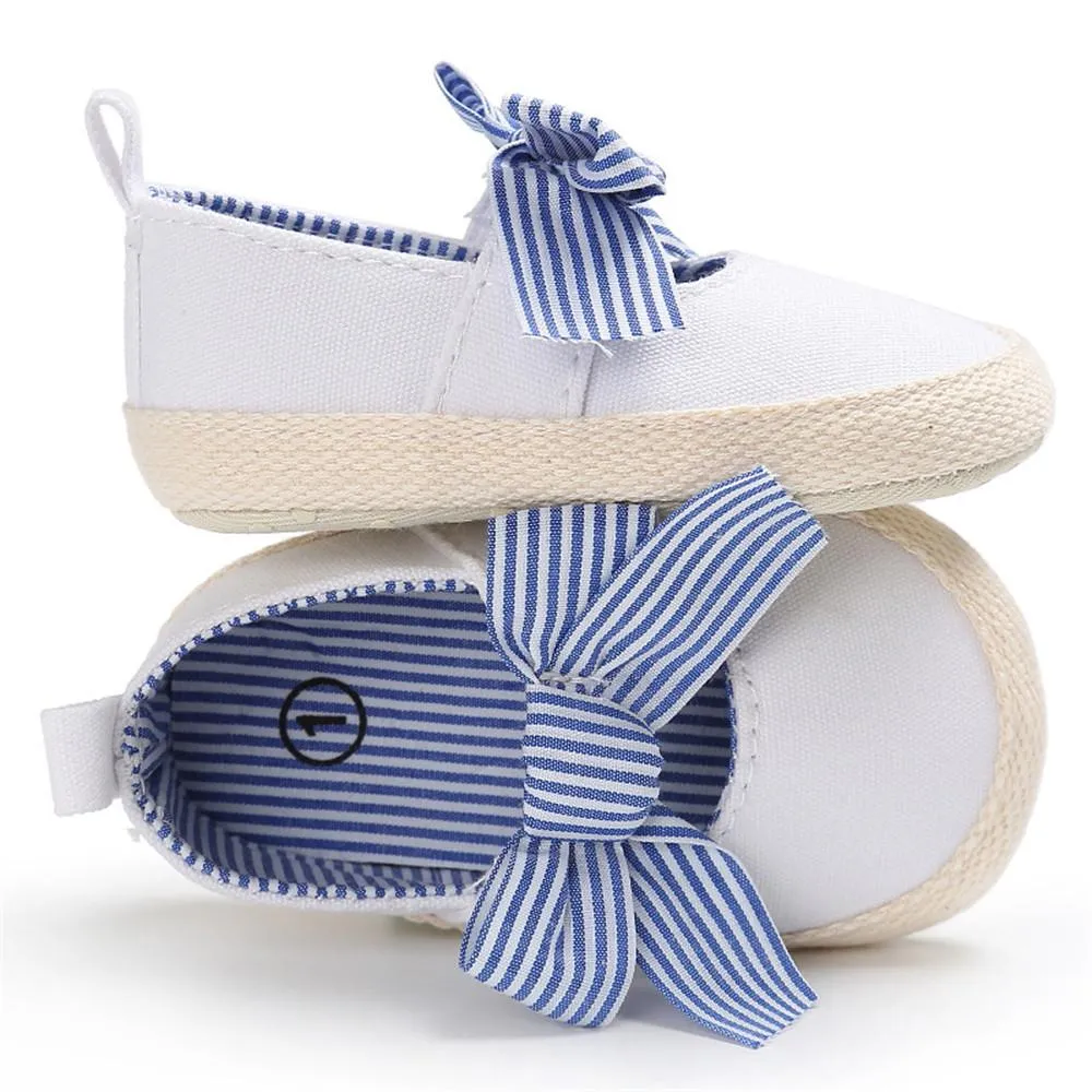 Baby Toddler Canvas Bow Decor Flats Shoes