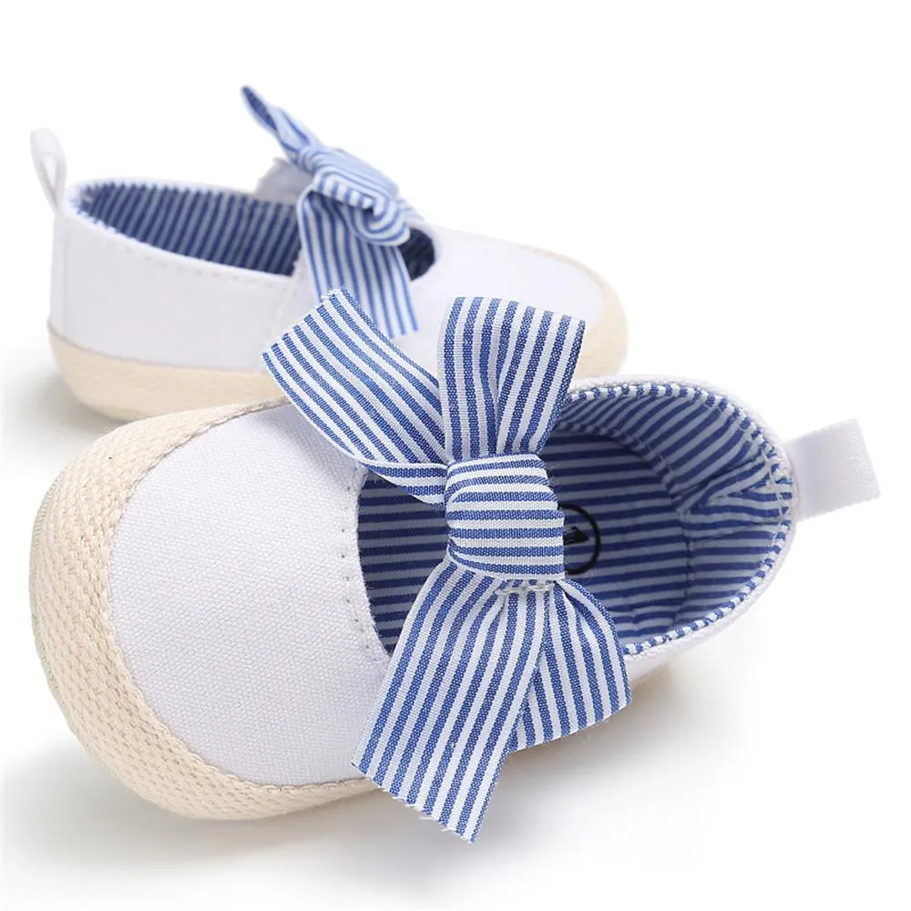 Baby Toddler Canvas Bow Decor Flats Shoes