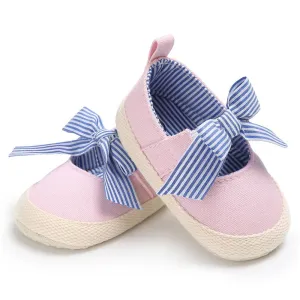 Baby Toddler Canvas Bow Decor Flats Shoes