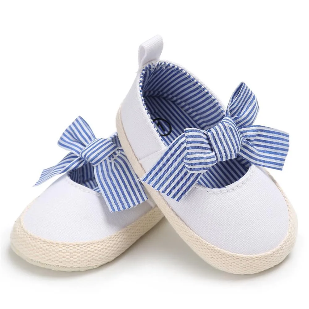 Baby Toddler Canvas Bow Decor Flats Shoes