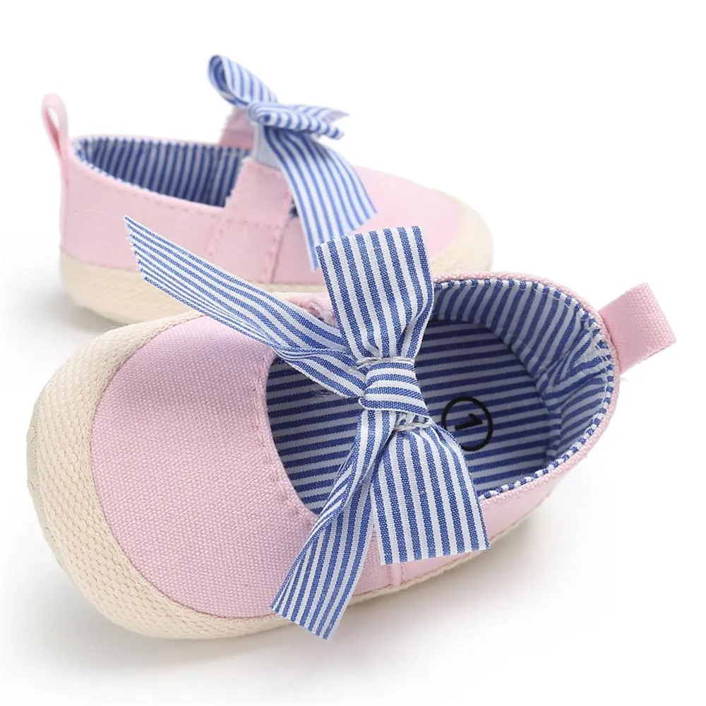 Baby Toddler Canvas Bow Decor Flats Shoes