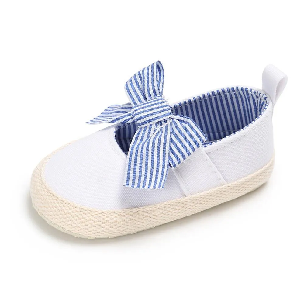Baby Toddler Canvas Bow Decor Flats Shoes