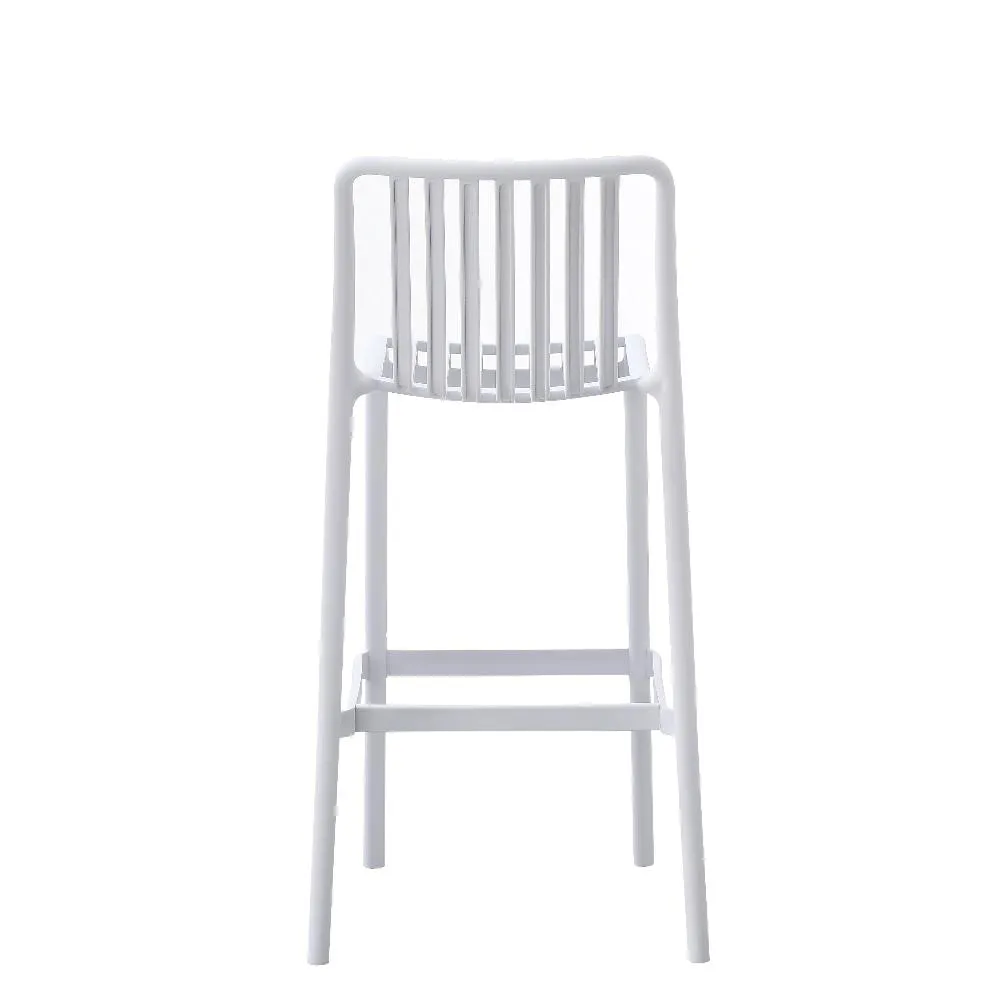 Bertioga White Outdoor Cafe Barstool