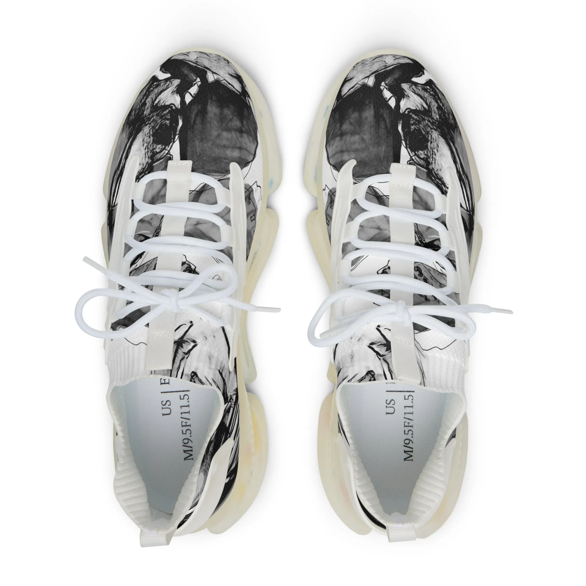 Black Plant Men's Mesh Sneakers