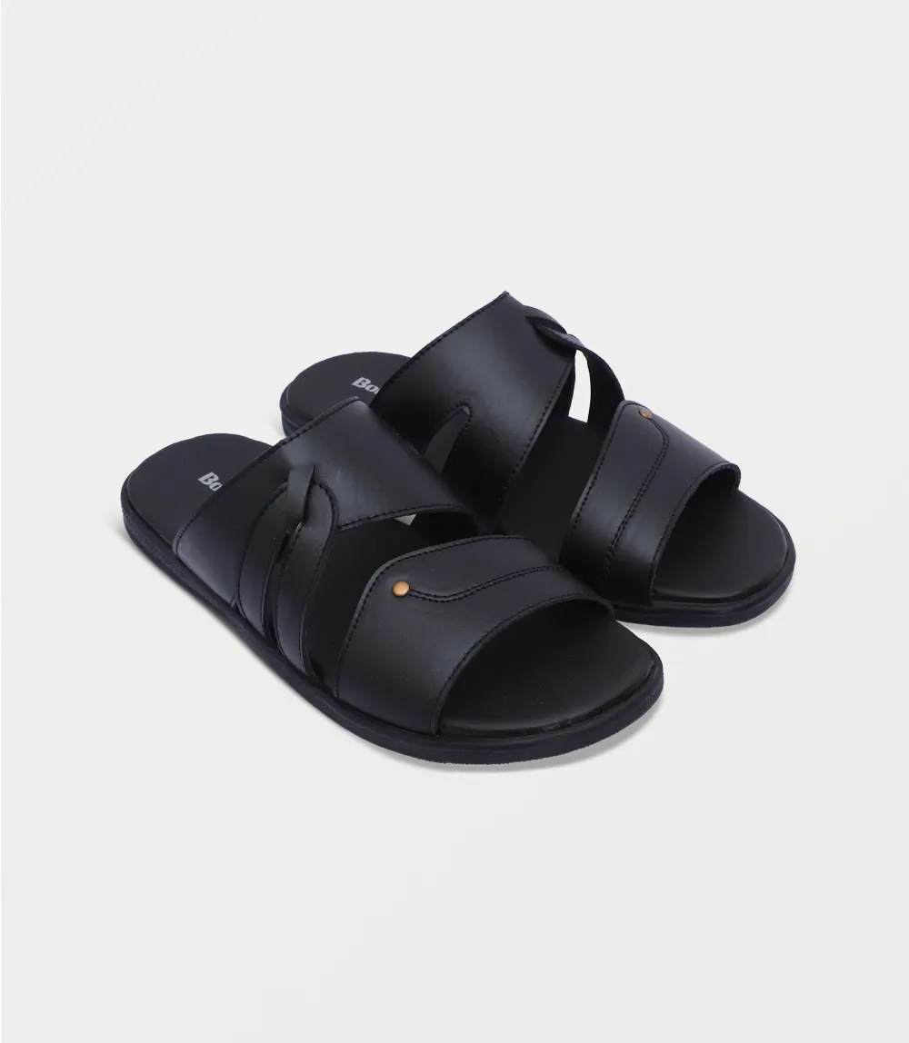 BM6882-BLACK-Men Slipper